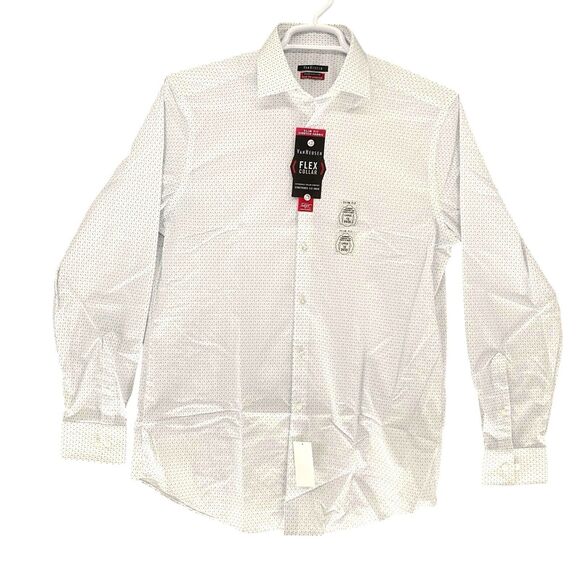 Mens Van Heusen Flex 3 Slim Fit Long Sleeve Stretch Shirt‎ 16 34/35 - Picture 1 of 13